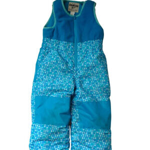 OshKosh Girls Ski Skiing Snow Pants With Bib Size 2T Blue Snowboarding